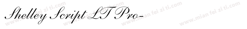Shelley Script LT Pro字体转换
